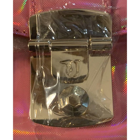 TRUSSARDI JEANS Linea Levanto Crossbody Bag w/ Dust Bag BARBIE PINK ~ NWT - Picture 3 of 7